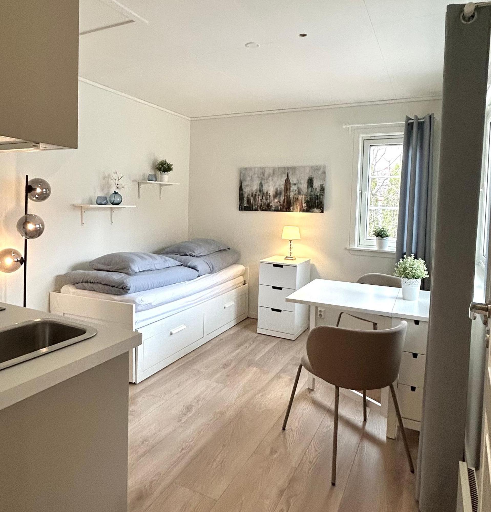 Newly Renovated Studio Apartment - Free Parking And Ev Docking Trondheim Kültér fotó